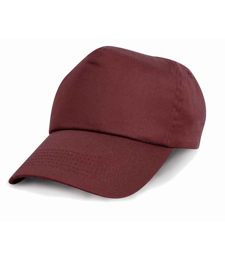 Result Cotton Cap in REG Burgundy by Result Headwear — Custom branded clothing by Print Press, featuring premium embroidery produced in our specialist print lab in the UK.