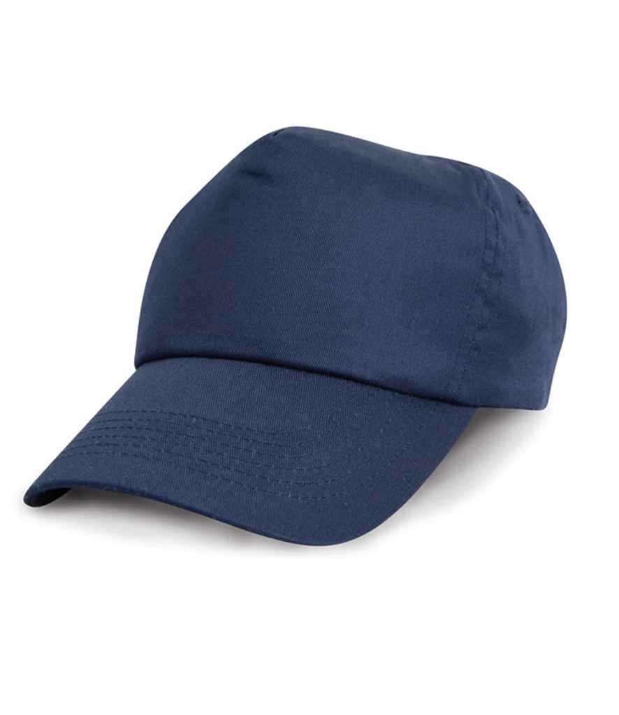 Result Cotton Cap in Navy by Result Headwear — Custom branded clothing by Print Press, featuring premium embroidery produced in our specialist print lab in the UK.