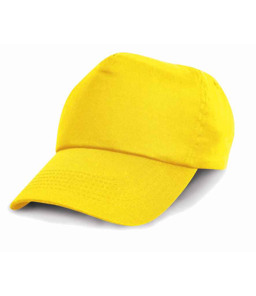 Result Cotton Cap in REG Yellow by Result Headwear — Custom branded clothing by Print Press, featuring premium embroidery produced in our specialist print lab in the UK.
