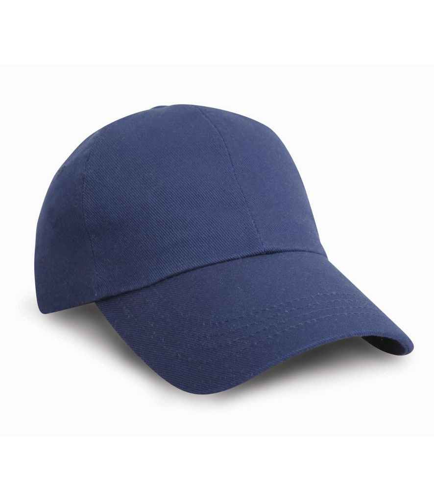 Result Heavy Cotton Drill Pro-Style Cap in ONE Navy by Result Headwear — Custom branded clothing by Print Press, featuring premium embroidery produced in our specialist print lab in the UK.