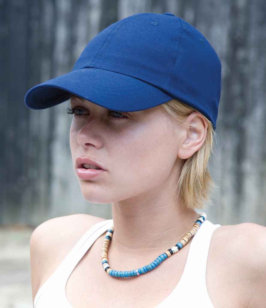 Result Low Profile Heavy Brushed Cotton Cap in ONE Royal Blue by Result Headwear — Custom branded clothing by Print Press, featuring premium embroidery produced in our specialist print lab in the UK.