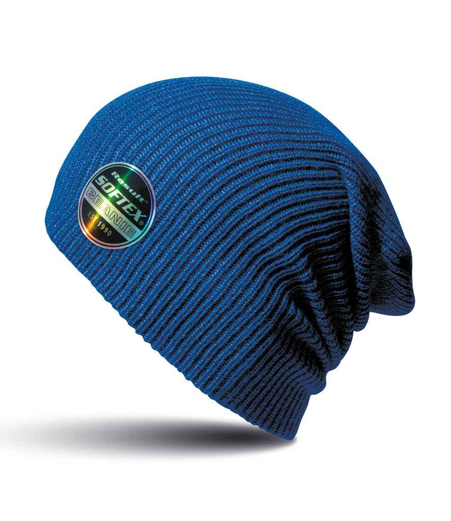 Result Core Softex Beanie in ONE Azure by Result Winter Essentials — Custom branded clothing by Print Press, featuring premium embroidery produced in our specialist print lab in the UK.