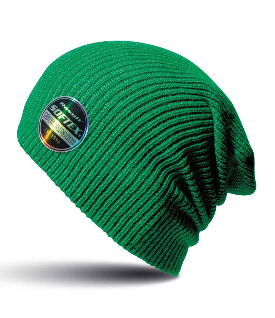 Result Core Softex Beanie in ONE Celtic Green by Result Winter Essentials — Custom branded clothing by Print Press, featuring premium embroidery produced in our specialist print lab in the UK.