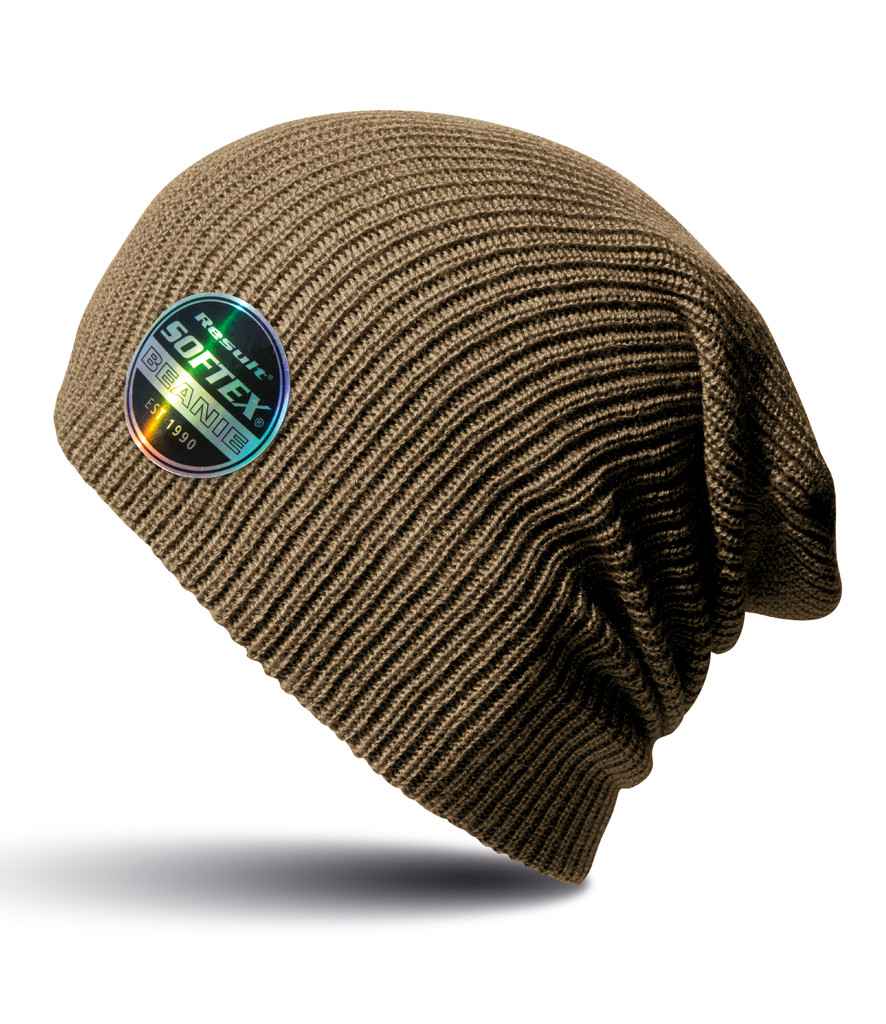 Result Core Softex Beanie in ONE Fennel by Result Winter Essentials — Custom branded clothing by Print Press, featuring premium embroidery produced in our specialist print lab in the UK.