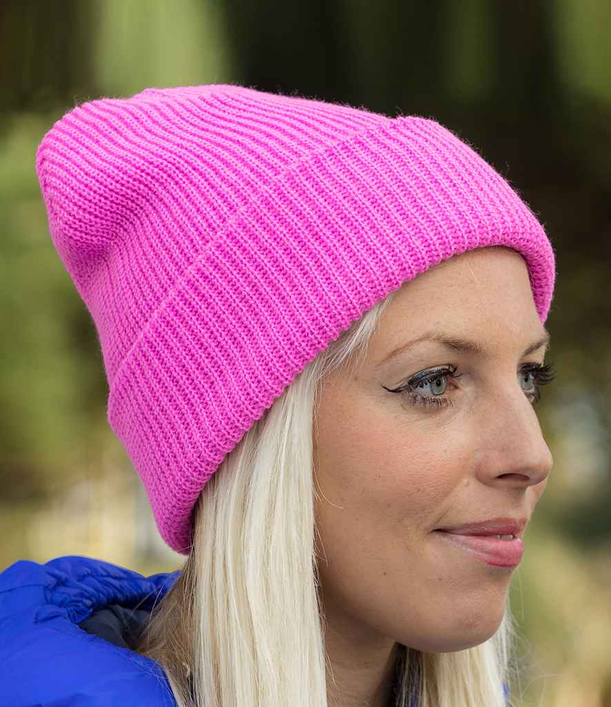 Result Core Softex Beanie in ONE Fuchsia by Result Winter Essentials — Custom branded clothing by Print Press, featuring premium embroidery produced in our specialist print lab in the UK.