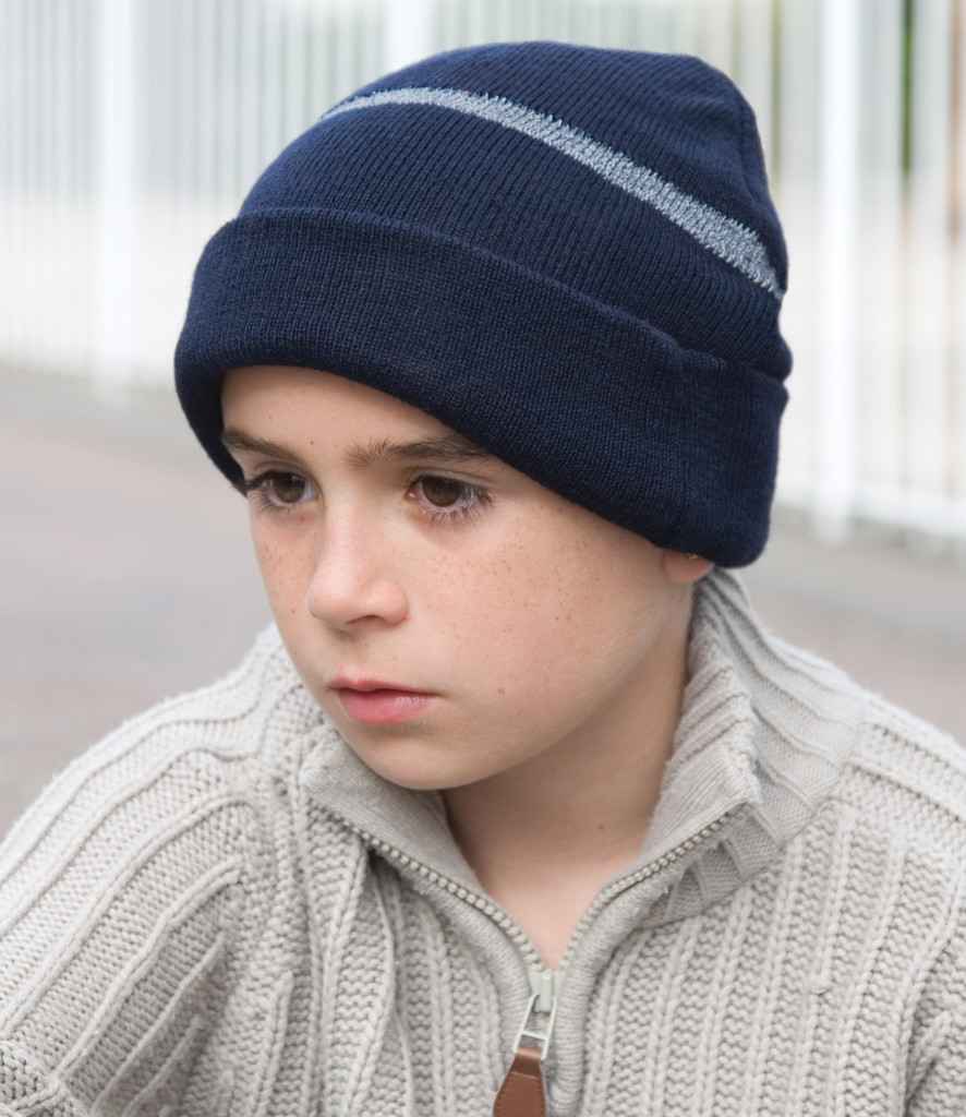 Result Kids Woolly Ski Hat with Thinsulate Insulation in ONE Navy by Result Winter Essentials — Custom branded clothing by Print Press, featuring premium embroidery produced in our specialist print lab in the UK.
