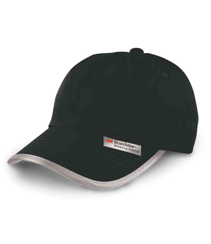 Result High-Viz Cap in ONE Black by Result Headwear — Custom branded clothing by Print Press, featuring premium embroidery produced in our specialist print lab in the UK.