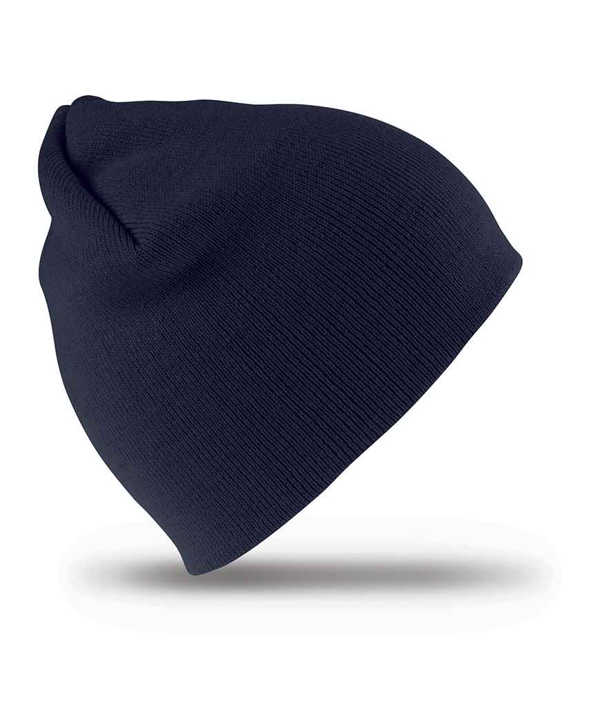 Result Soft Feel Acrylic Hat in ONE Navy by Result Winter Essentials — Custom branded clothing by Print Press, featuring premium embroidery produced in our specialist print lab in the UK.