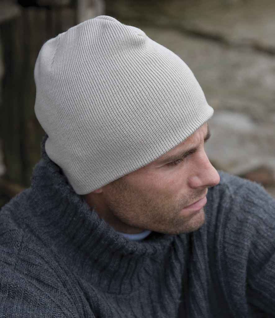 Result Soft Feel Acrylic Hat in ONE Stone by Result Winter Essentials — Custom branded clothing by Print Press, featuring premium embroidery produced in our specialist print lab in the UK.