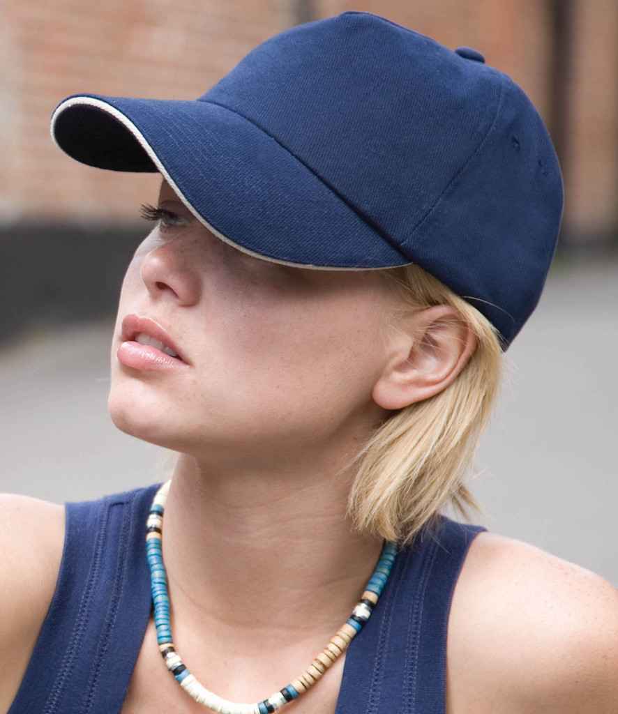Result Printer Embroiderers Cap in ONE Navy by Result Headwear — Custom branded clothing by Print Press, featuring premium embroidery produced in our specialist print lab in the UK.