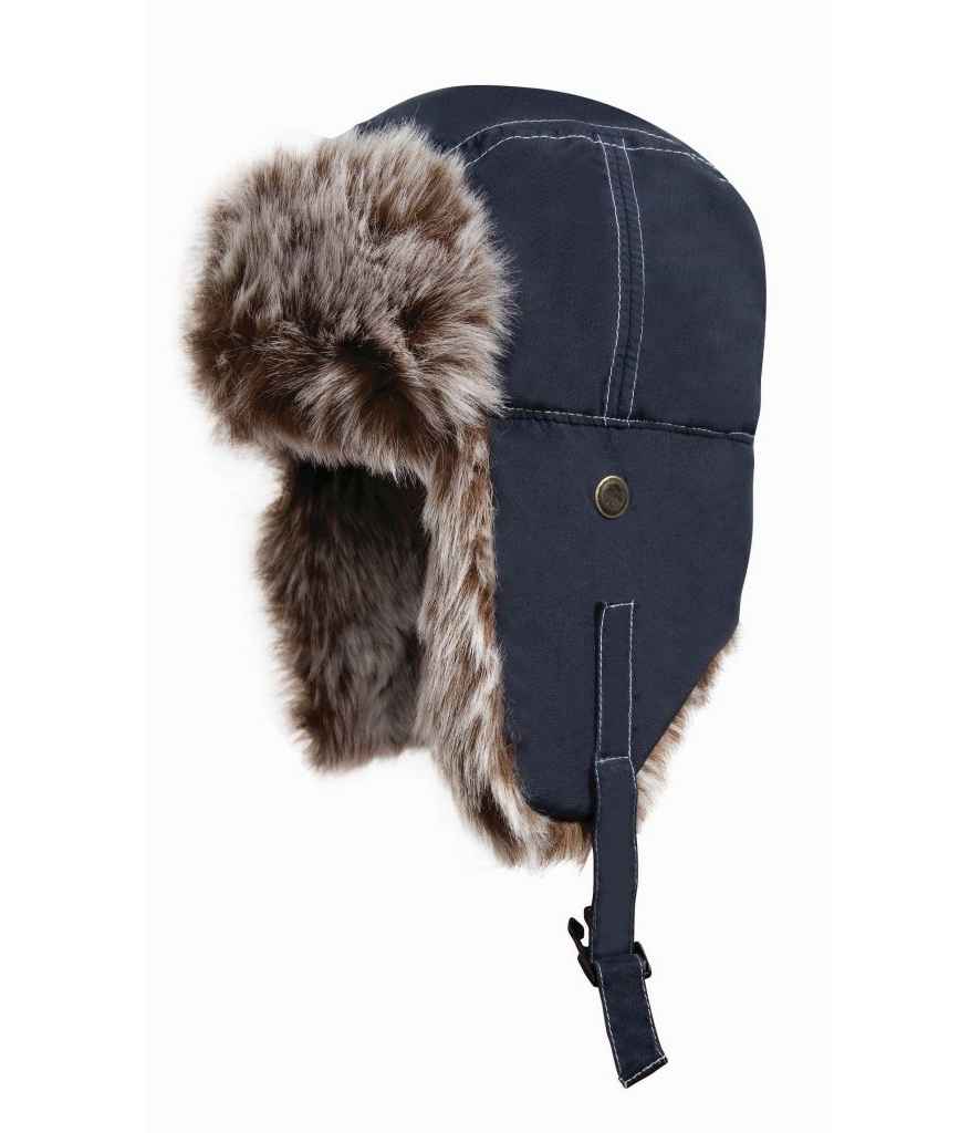 Result Classic Sherpa Hat in Midnight Navy by Result Winter Essentials — Custom branded clothing by Print Press, featuring premium embroidery produced in our specialist print lab in the UK.