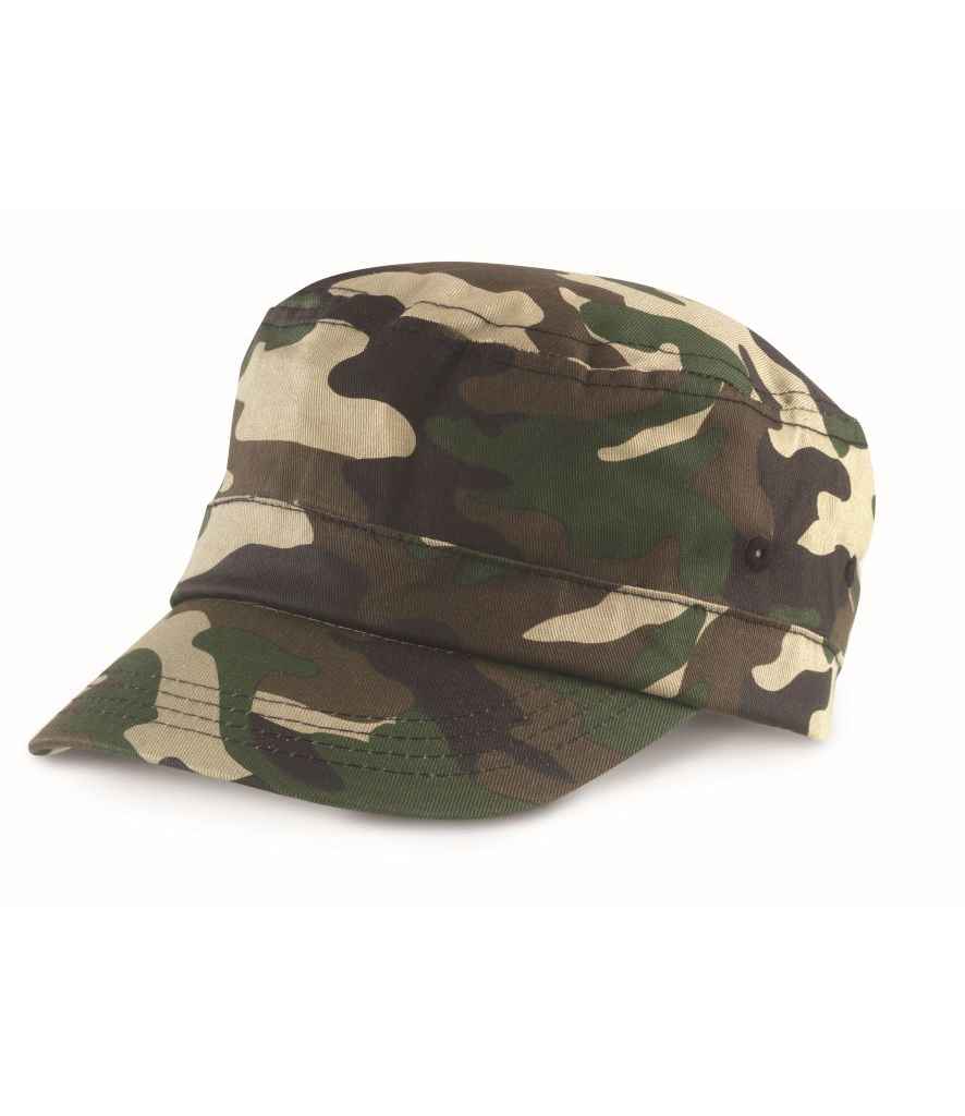 Result Urban Camo Cap in ONE Olive Green by Result Headwear — Custom branded clothing by Print Press, featuring premium embroidery produced in our specialist print lab in the UK.