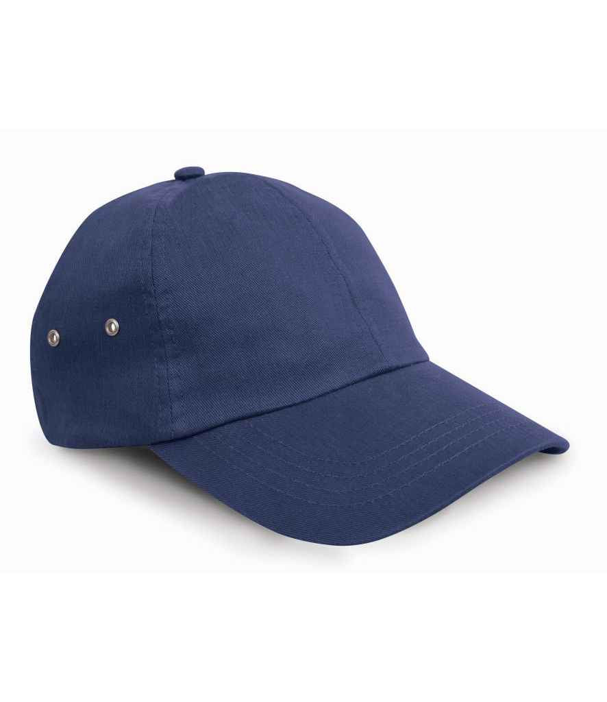 Result Plush Cap in REG Navy by Result Headwear — Custom branded clothing by Print Press, featuring premium embroidery produced in our specialist print lab in the UK.