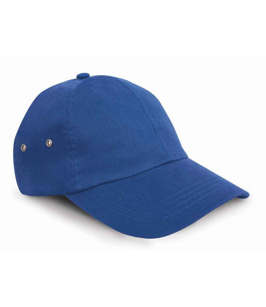 Result Plush Cap in ONE Royal Blue by Result Headwear — Custom branded clothing by Print Press, featuring premium embroidery produced in our specialist print lab in the UK.