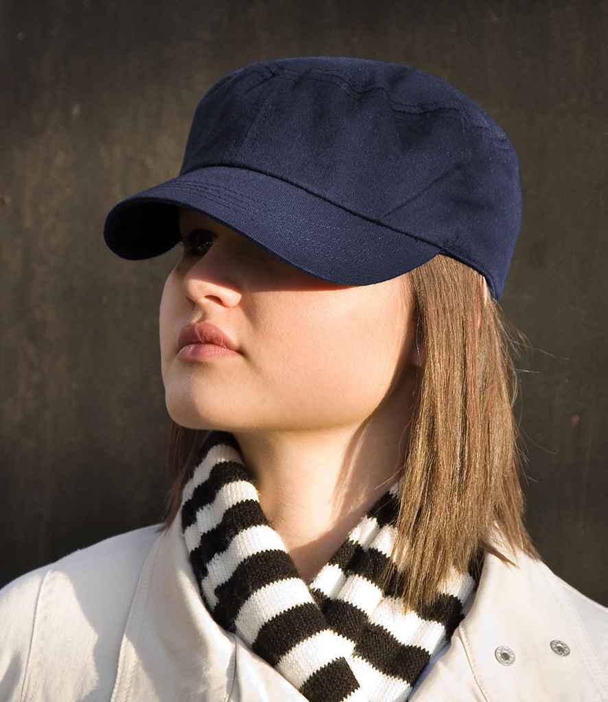 Result Youth Urban Trooper Lightweight Cap in ONE Navy by Result Headwear — Custom branded clothing by Print Press, featuring premium embroidery produced in our specialist print lab in the UK.