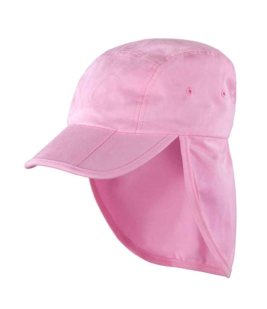 Result Fold Up Legionnaires Cap in ONE Pink by Result Headwear — Custom branded clothing by Print Press, featuring premium embroidery produced in our specialist print lab in the UK.