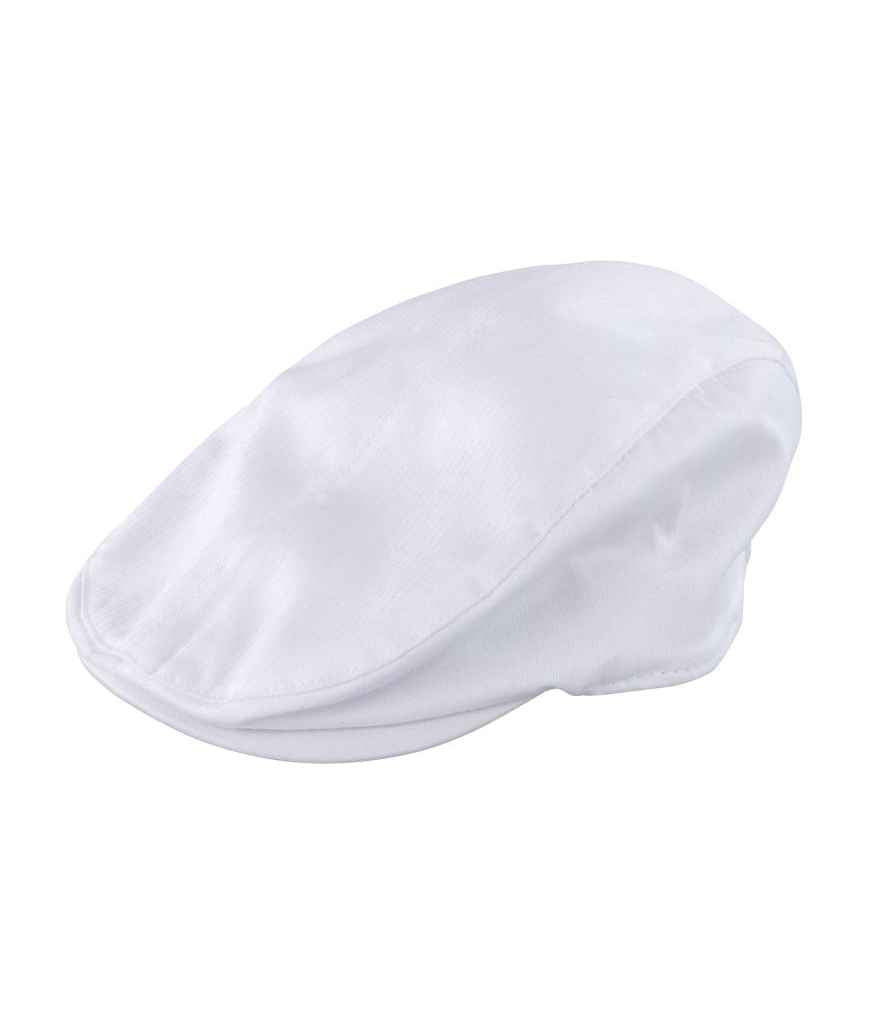 Result Gatsby Cap in White by Result Headwear — Custom branded clothing by Print Press, featuring premium embroidery produced in our specialist print lab in the UK.