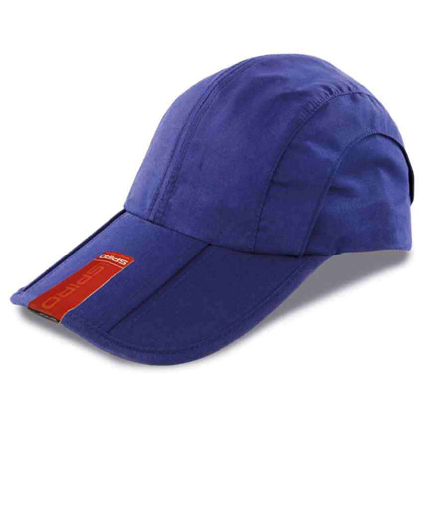 Result Fold Up Baseball Cap in ONE Royal Blue by Result Headwear — Custom branded clothing by Print Press, featuring premium embroidery produced in our specialist print lab in the UK.