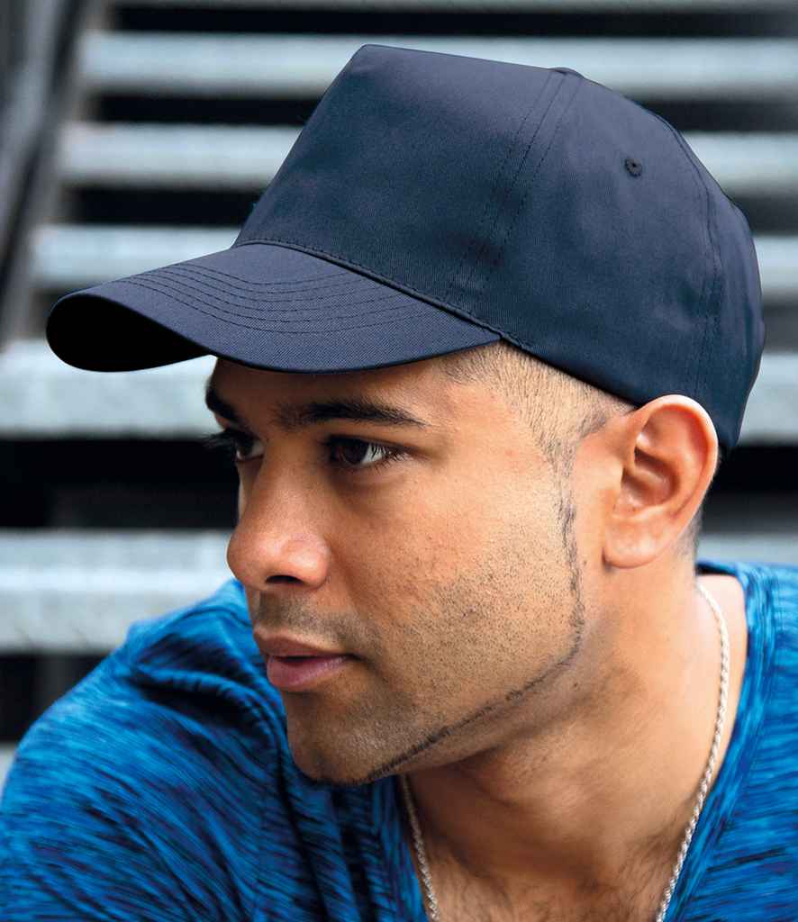 Result Houston Cap in ONE Navy by Result Headwear — Custom branded clothing by Print Press, featuring premium embroidery produced in our specialist print lab in the UK.