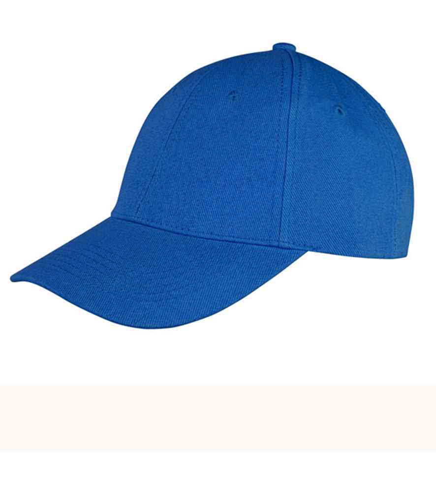 Result Memphis Brushed Cotton Cap in ONE Azure by Result Headwear — Custom branded clothing by Print Press, featuring premium embroidery produced in our specialist print lab in the UK.