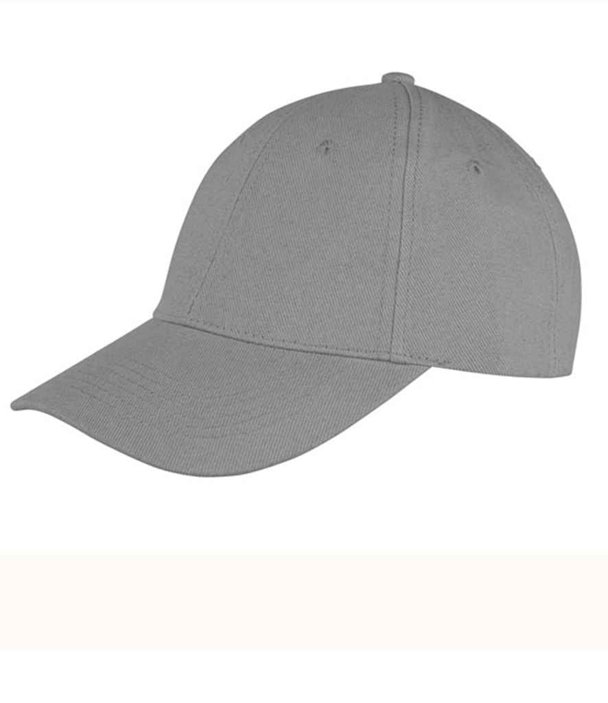 Result Memphis Brushed Cotton Cap in ONE Dove Grey by Result Headwear — Custom branded clothing by Print Press, featuring premium embroidery produced in our specialist print lab in the UK.