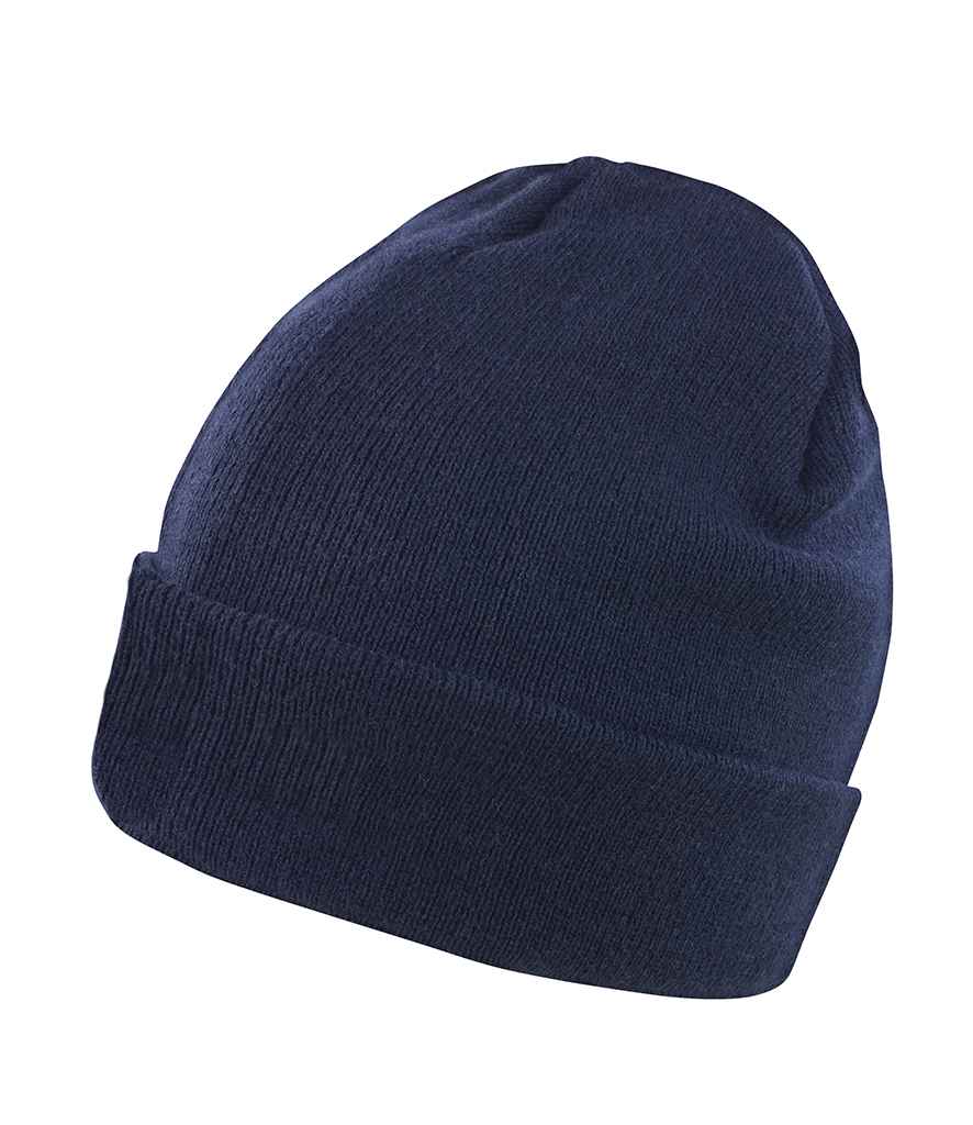 Result Lightweight Thinsulate Hat in ONE Navy by Result Winter Essentials — Custom branded clothing by Print Press, featuring premium embroidery produced in our specialist print lab in the UK.
