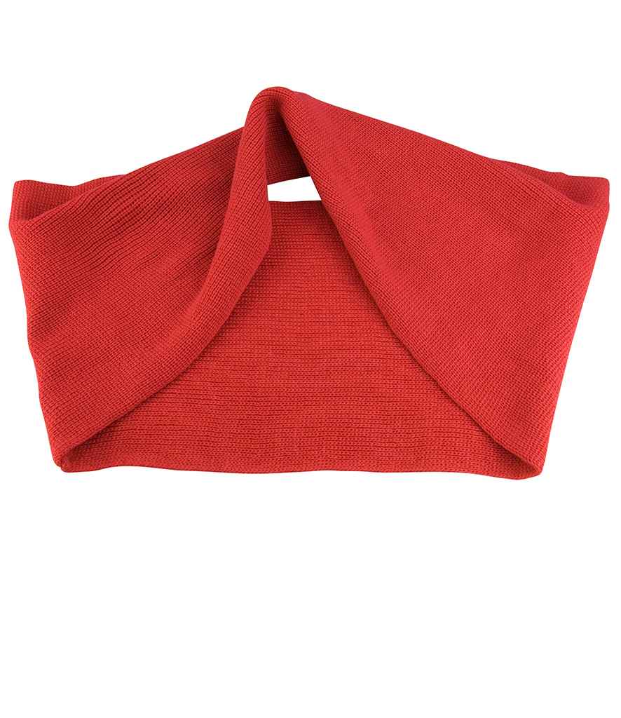 Result Snood Scarf in ONE Rusty Pink by Result Winter Essentials — Custom branded clothing by Print Press, featuring premium embroidery produced in our specialist print lab in the UK.