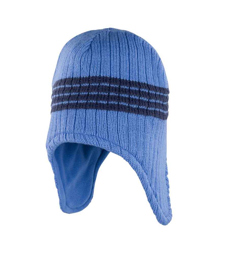 Result Peru Hat in ONE Sky Blue Navy by Result Winter Essentials — Custom branded clothing by Print Press, featuring premium embroidery produced in our specialist print lab in the UK.