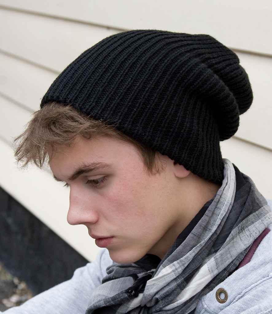 Result Whistler Hat in ONE Black by Result Winter Essentials — Custom branded clothing by Print Press, featuring premium embroidery produced in our specialist print lab in the UK.