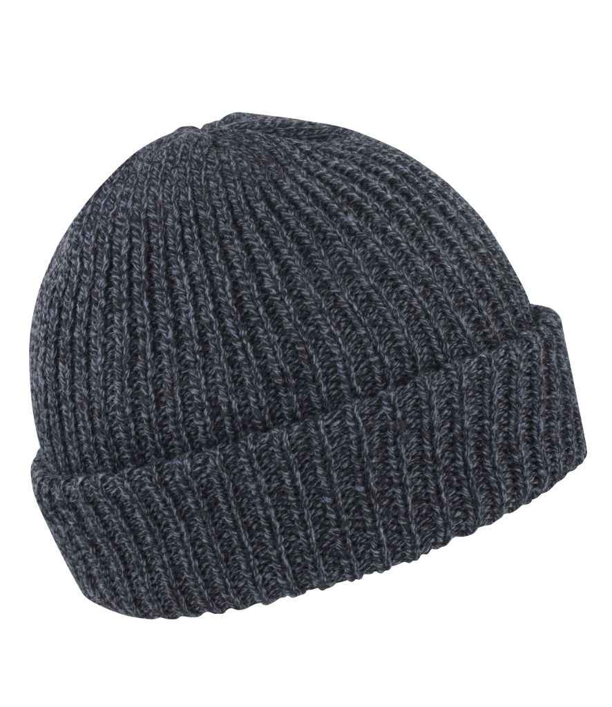 Result Whistler Hat in ONE Heather Grey by Result Winter Essentials — Custom branded clothing by Print Press, featuring premium embroidery produced in our specialist print lab in the UK.