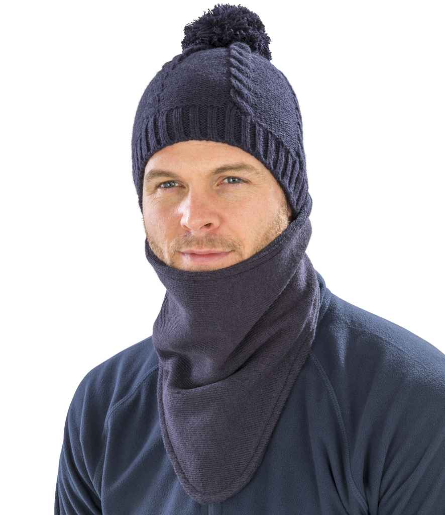 Result Bandit Face/Neck/Chest Warmer in Navy by Result Winter Essentials — Custom branded clothing by Print Press, featuring premium embroidery produced in our specialist print lab in the UK.