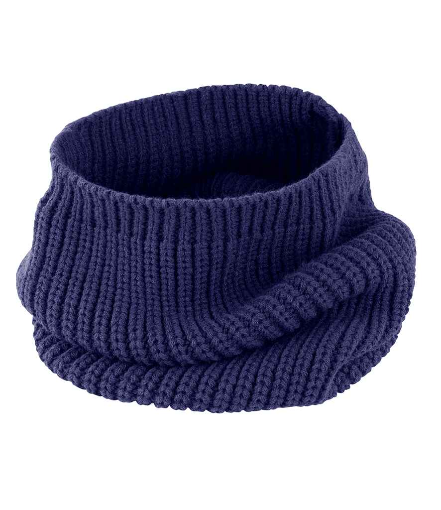 Result Whistler Snood Hood in ONE Navy by Result Winter Essentials — Custom branded clothing by Print Press, featuring premium embroidery produced in our specialist print lab in the UK.