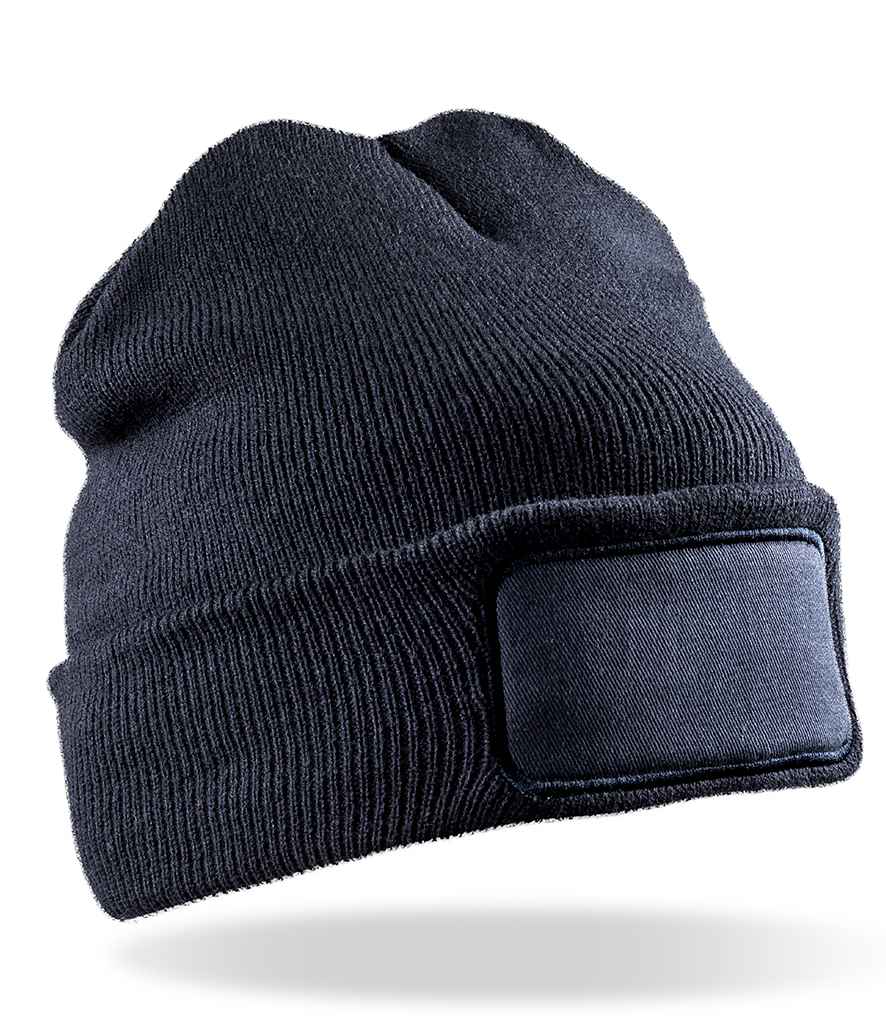 Result Genuine Recycled Thinsulate Printers Beanie in ONE Navy by Result Genuine Recycled — Custom branded clothing by Print Press, featuring premium embroidery produced in our specialist print lab in the UK.