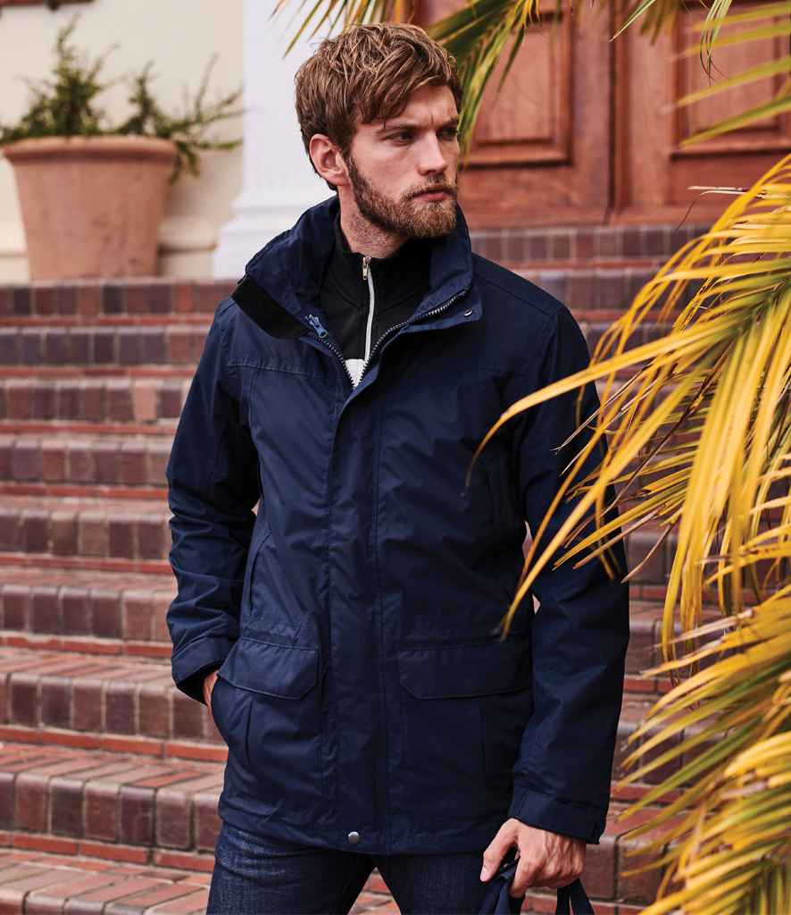 Regatta Vertex III Waterproof Jacket in Navy by Regatta — Custom branded clothing by Print Press, featuring premium embroidery produced in our specialist print lab in the UK.