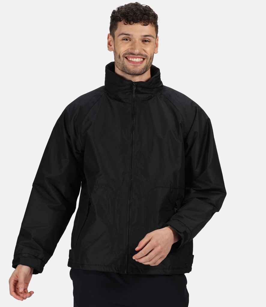 Regatta Hudson Waterproof Insulated Jacket in Black by Regatta — Custom branded clothing by Print Press, featuring premium embroidery produced in our specialist print lab in the UK.