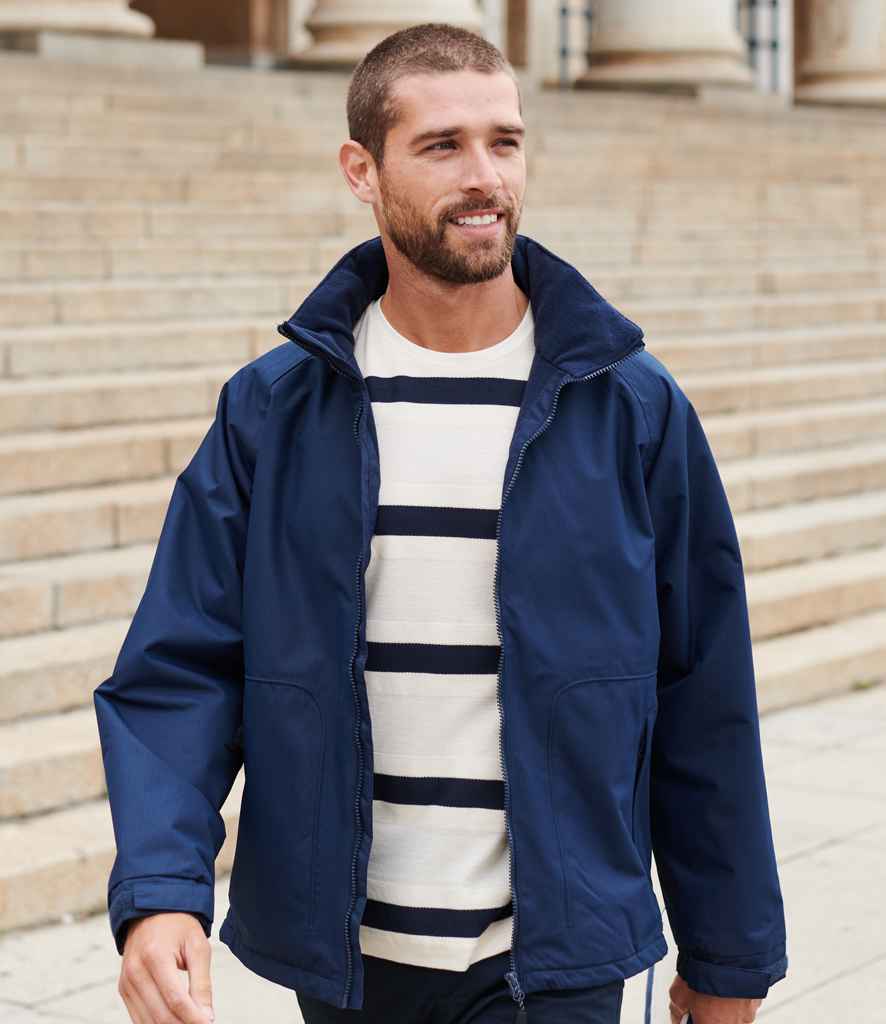 Regatta Hudson Waterproof Insulated Jacket in Navy by Regatta — Custom branded clothing by Print Press, featuring premium embroidery produced in our specialist print lab in the UK.