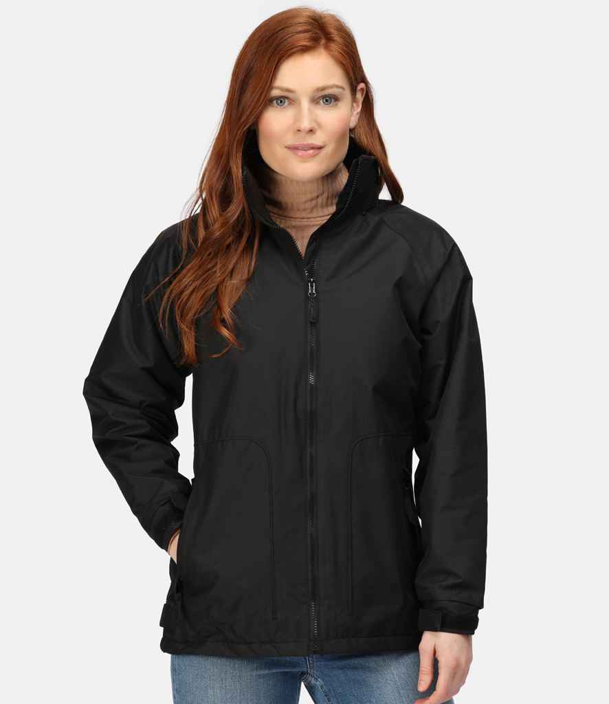 Regatta Ladies Hudson Waterproof Insulated Jacket in Black by Regatta — Custom branded clothing by Print Press, featuring premium embroidery produced in our specialist print lab in the UK.