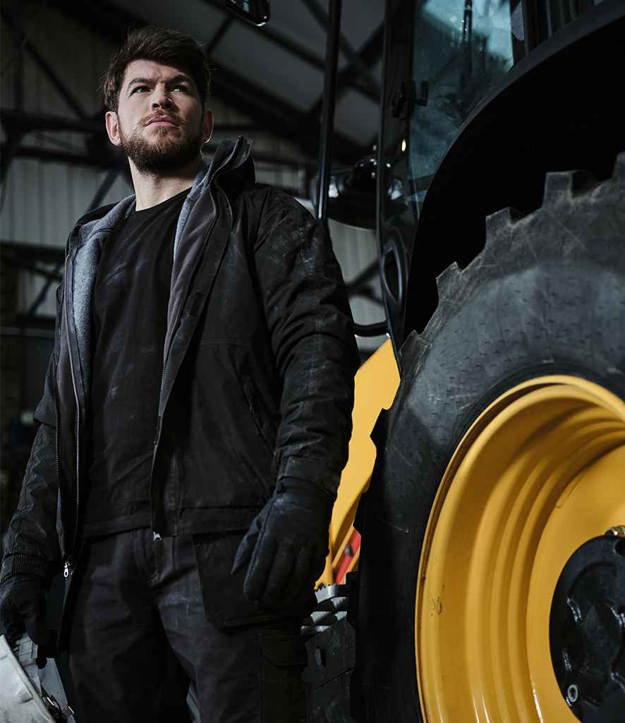 Regatta Dover Waterproof Insulated Jacket in Black Ash by Regatta — Custom branded clothing by Print Press, featuring premium embroidery produced in our specialist print lab in the UK.