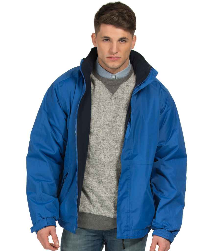 Regatta Dover Waterproof Insulated Jacket in Oxford Blue Navy by Regatta — Custom branded clothing by Print Press, featuring premium embroidery produced in our specialist print lab in the UK.