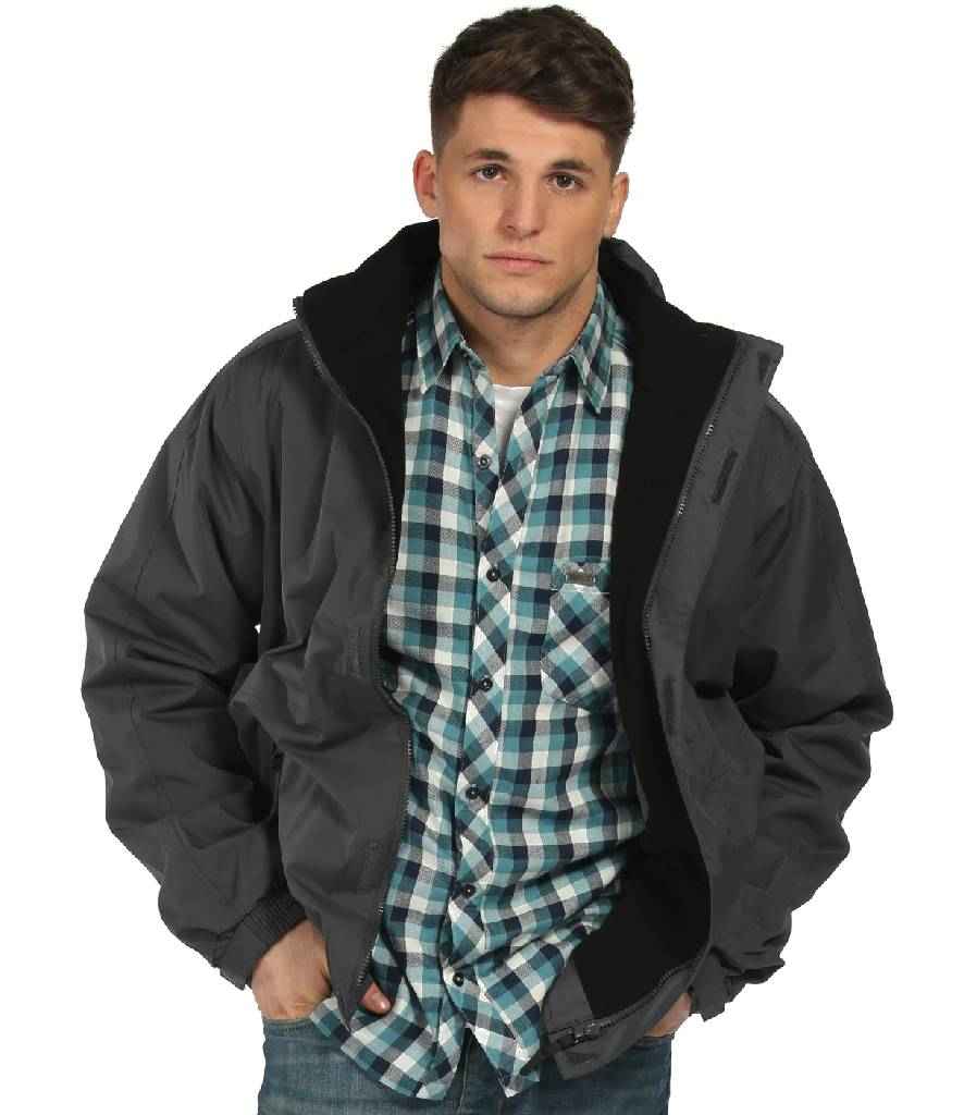 Regatta Dover Waterproof Insulated Jacket in Seal Grey Black by Regatta — Custom branded clothing by Print Press, featuring premium embroidery produced in our specialist print lab in the UK.