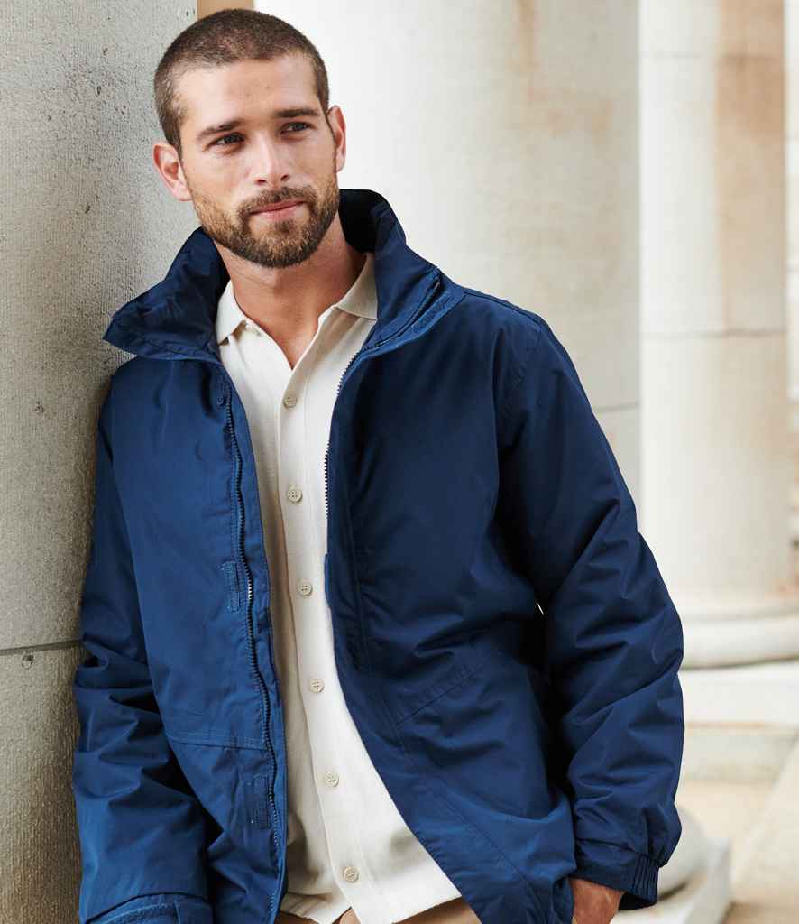 Regatta Beauford Waterproof Insulated Jacket in Navy Navy by Regatta — Custom branded clothing by Print Press, featuring premium embroidery produced in our specialist print lab in the UK.
