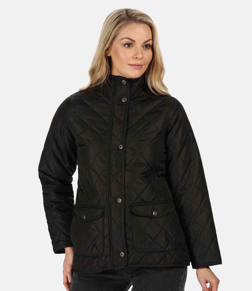 Regatta Ladies Tarah Diamond Quilted Jacket in by Regatta — Custom branded clothing by Print Press, featuring premium embroidery produced in our specialist print lab in the UK.