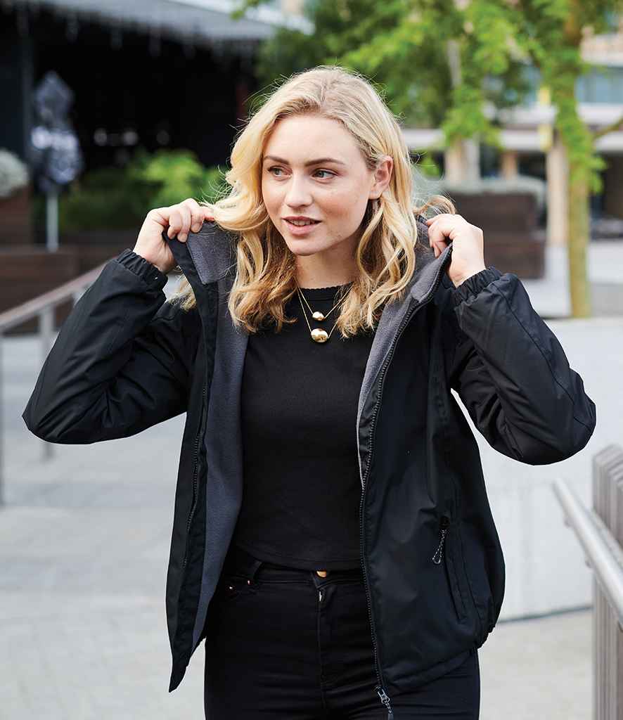 Regatta Ladies Dover Waterproof Insulated Jacket in Black by Regatta — Custom branded clothing by Print Press, featuring premium embroidery produced in our specialist print lab in the UK.