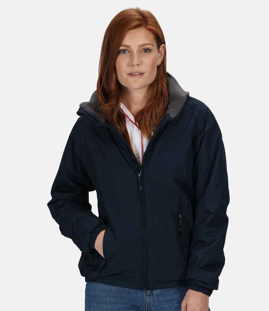 Regatta Ladies Dover Waterproof Insulated Jacket in Navy by Regatta — Custom branded clothing by Print Press, featuring premium embroidery produced in our specialist print lab in the UK.