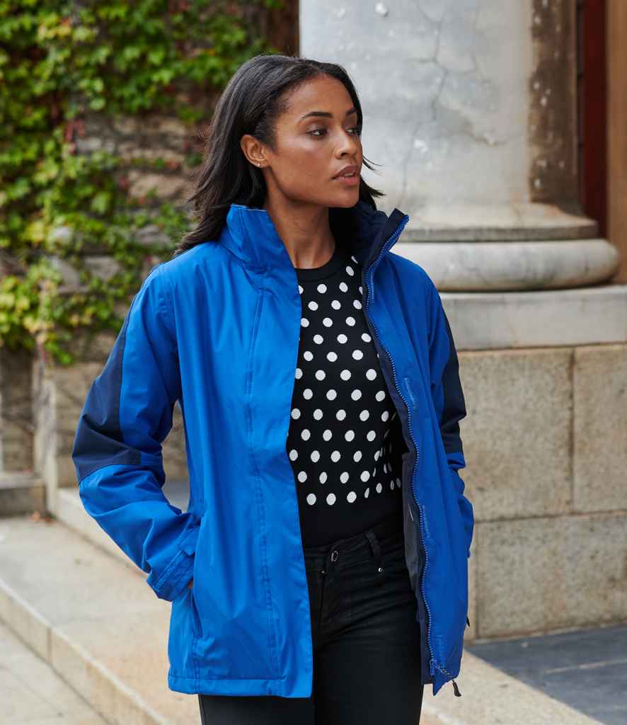 Regatta Ladies Defender III 3-in-1 Jacket in Royal Blue Navy by Regatta — Custom branded clothing by Print Press, featuring premium embroidery produced in our specialist print lab in the UK.