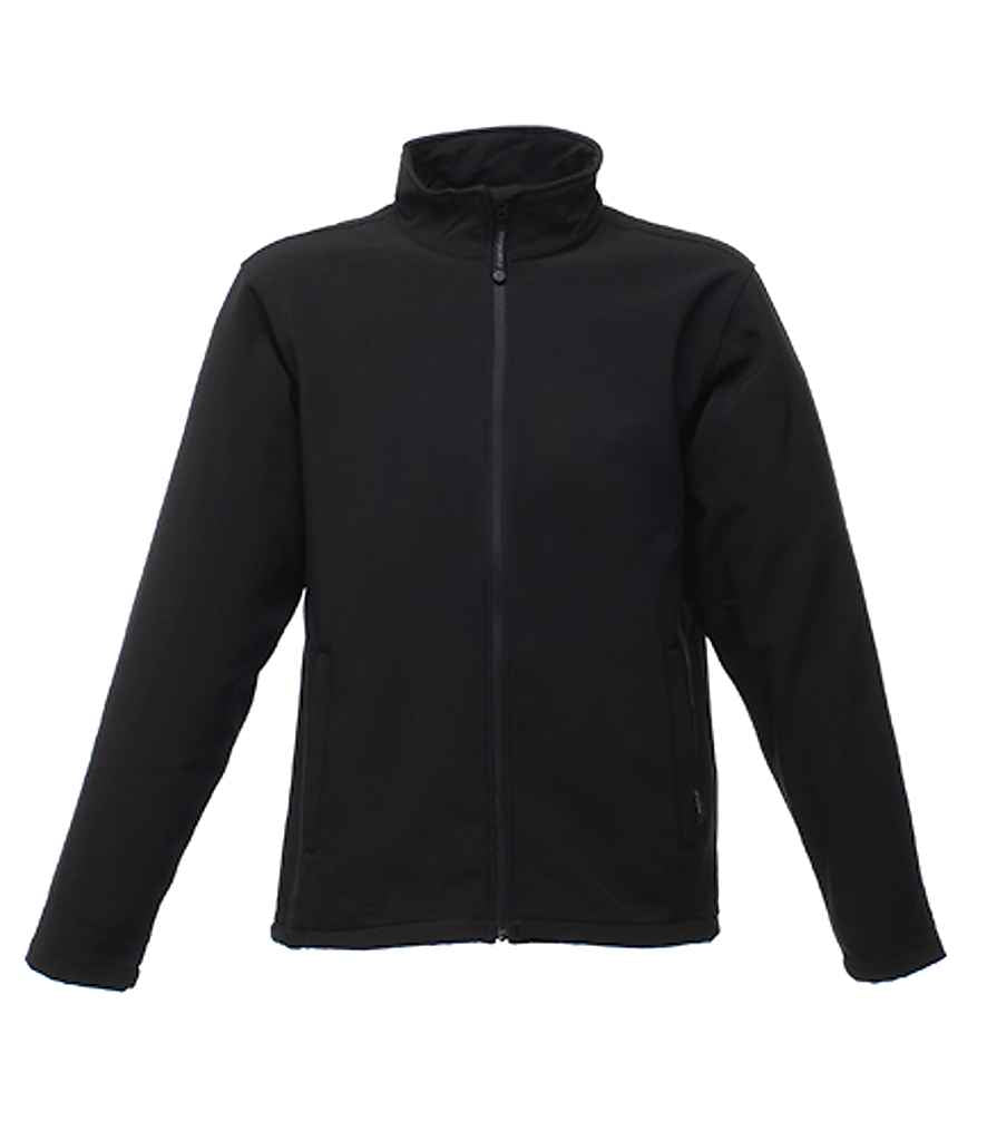 Regatta Reid Soft Shell Jacket in Black by Regatta — Custom branded clothing by Print Press, featuring premium embroidery produced in our specialist print lab in the UK.