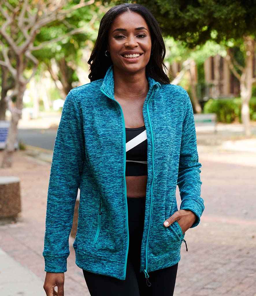 Regatta Ladies Thornly Marl Fleece Jacket in Ceramic Marl by Regatta — Custom branded clothing by Print Press, featuring premium embroidery produced in our specialist print lab in the UK.