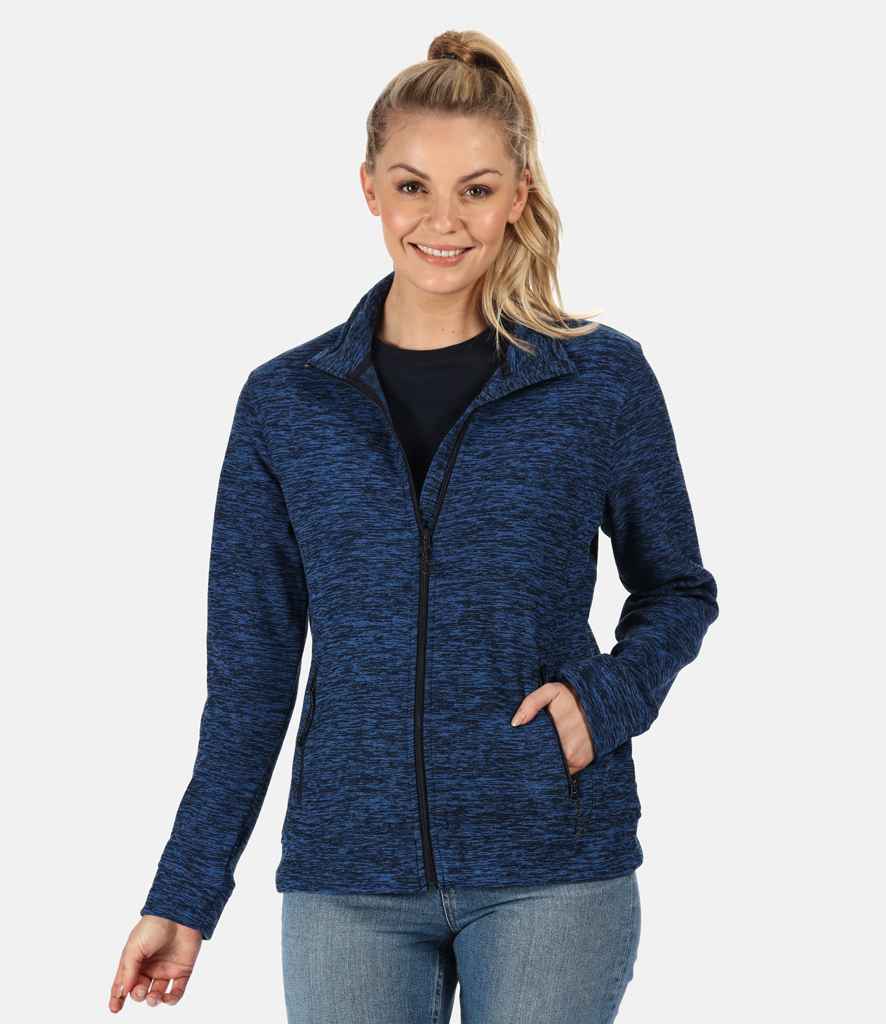 Regatta Ladies Thornly Marl Fleece Jacket in Navy Marl by Regatta — Custom branded clothing by Print Press, featuring premium embroidery produced in our specialist print lab in the UK.