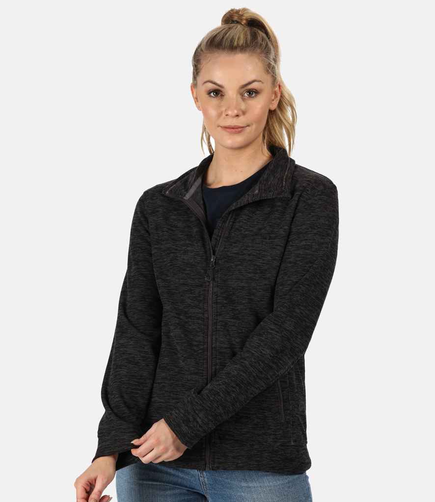Regatta Ladies Thornly Marl Fleece Jacket in Seal Grey Marl by Regatta — Custom branded clothing by Print Press, featuring premium embroidery produced in our specialist print lab in the UK.