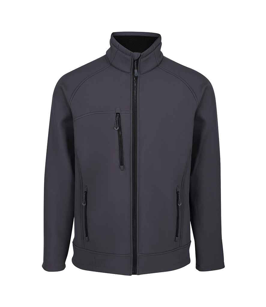 Regatta Northway Premium Soft Shell Jacket in Iron by Regatta — Custom branded clothing by Print Press, featuring premium embroidery produced in our specialist print lab in the UK.